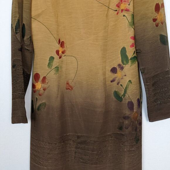 Vintage Jeffery And Dara Polyester Floral Ombre Dress Size 6 - Picture 6 of 8